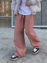 Pink light green pants pastel cotton balloon pants 3C
