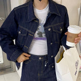 Tint black blue denim  [Skirt only]
