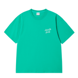 25SS アウトラインスクリプトロゴ半袖Tシャツ パステルグリーン