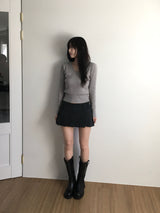 ベーシックVネックニット（4色）