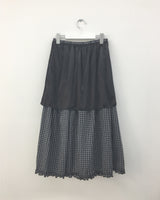 Vesty Check Long Skirt (2color)