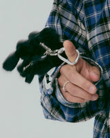 Teddy&Bunny Mini-Bag keyring_Black