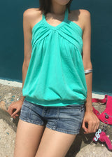 LINE MICRO DENIM SHORTS