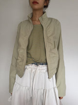 light sand denim wide long pants