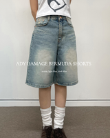 ADYダメージバミューダショートパンツ2C