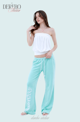 Lounge Lettering Mint Long Pants (PANTS)