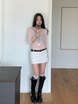 Wendy Low RIse H-Line Mini Skirt