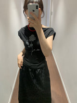 ロージーオフショルダーTシャツ (3color)