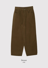 Warm Cotton100 Balloon Fit Wide Pants (5color)