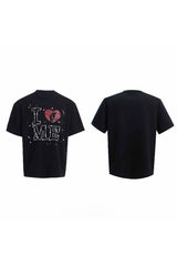 ハンドソーンパールハートTシャツ