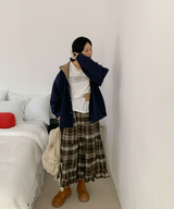 About Colorful Hood Bomber Jacket