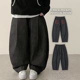 Wizz waistbanding check pocket balloon wide pants