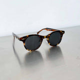 Amber Tortoise Round Sunglasses