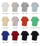 LMN ハチスフィマラウンド半袖ニット (12 colors)