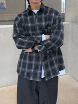 Plaid Loose Check Shirt (No.853)