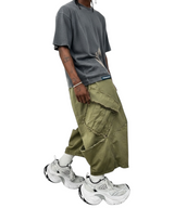 VTG BACK BOOTS CARGO SHORTS_KHAKI