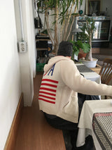 No.1568 USA fh ニットジップアップ (3color)