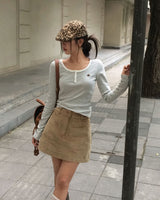 Work Corduroy Pocket Skort Pants
