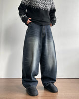 Tie Washed Denim Pants