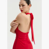 Marilyn Dress in Tomato