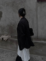 [unisex] リンクルプリーテッドジャケット