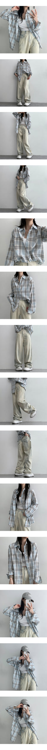 [Long summer pants] ハイクオリティノタビンテージワイドパンツ