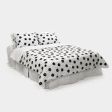 Black Flower Duvet Cover - K size