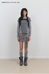 Halter Strap Long Sleeve / Grey