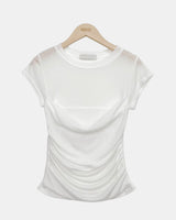 Bonir Side Shirring Short-Sleeve T-Shirt