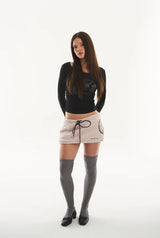 Cookie fleece skirt - pink