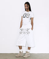 2-WAY 08 HORSE TEE (WHITE) F26QB078