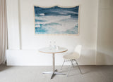 JEJU marine blue tassel blanket