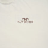 24FW アップサイドダウンベーシックロゴショートスリーブTシャツ クリーム