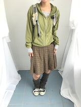Rib Vintage Check Skirt