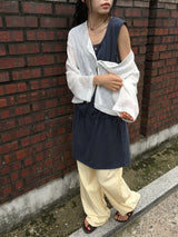 Milkpo Summer Basic Loose-Fit Cardigan
