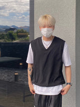 Corn String Cropped Nylon Vest 3C