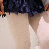 falling snow tights (white)