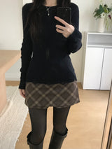 ハーシーチェックスカートパンツ(2 colors)