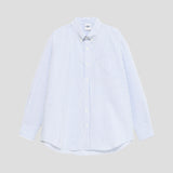 PARAGRAPH HERITAGE OVAL CHECK SHIRT - SKY BLUE STRIPE