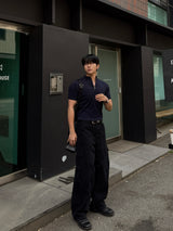 Sain zip-up short sleeve