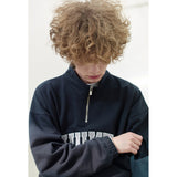 HUKE Logo Grey Half zip-up MTM
