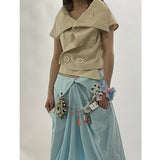 old natural hand-woven rags shirt