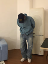 オーバーユニセックスデニムパンツ(1color)