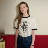 [LINE] Clover Symbol Rib T-shirt