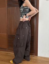 [Unisex] Dart cargo wide pants(2color)