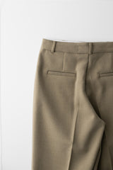 Semi wide pants (Beige)