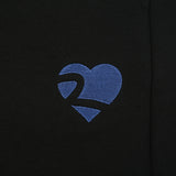 MVR Heart Logo Super Wide Bermuda Pants Black