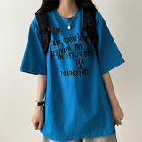 リブレタリングボクシーフィット半袖Tシャツ