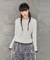 CAMO LAYERED WRAP SHORT SKIRT - KHAKI