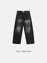 ディアカットウォッシングデニムパンツ4C